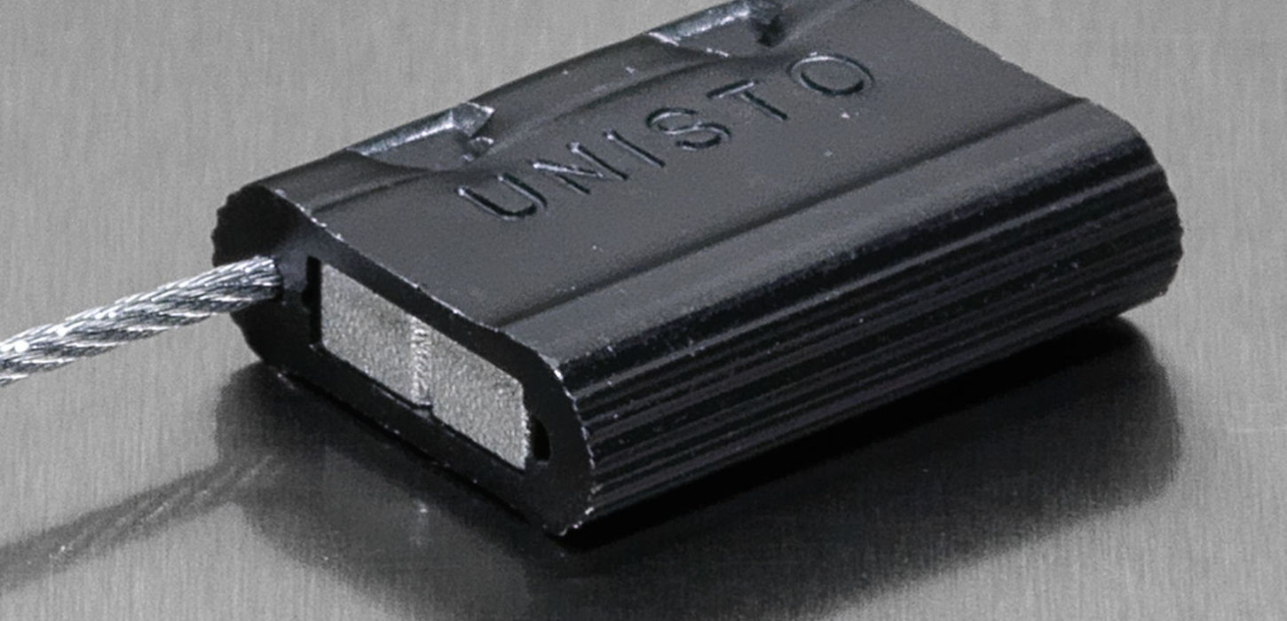 Unisto Metalo 15 metal cable security seal open at the back