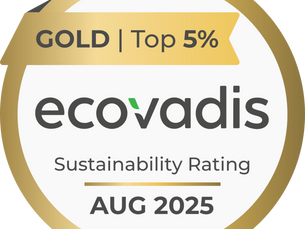 Wir haben die EcoVadis Gold-Zertifizierung erhalten